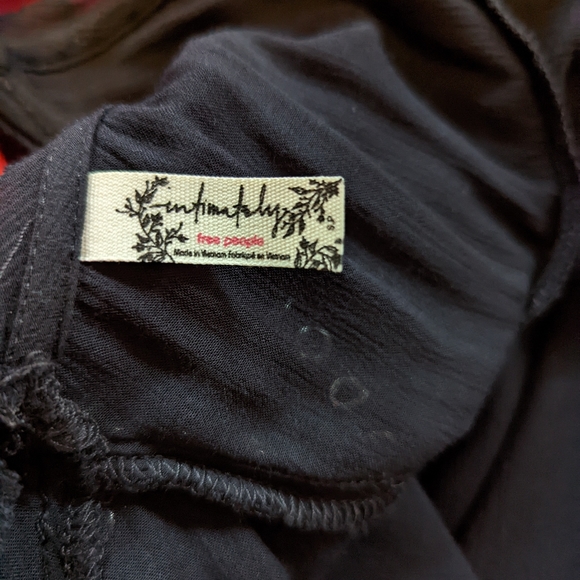 Free People Sway With Me Trapeze Slip Dress Black Small - Picture 6 of 7